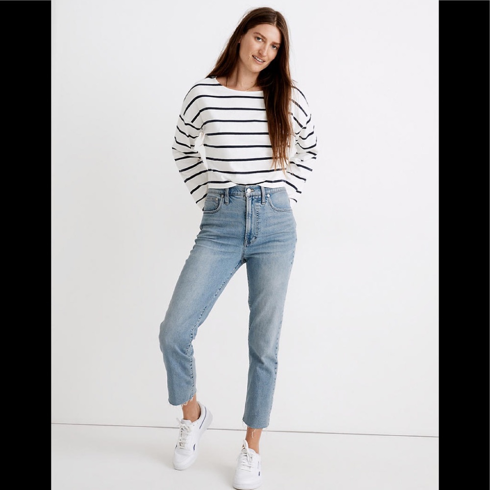 Madewell The Petite Perfect Vintage Jean in Ellicott Wash Sz 27P NB068
